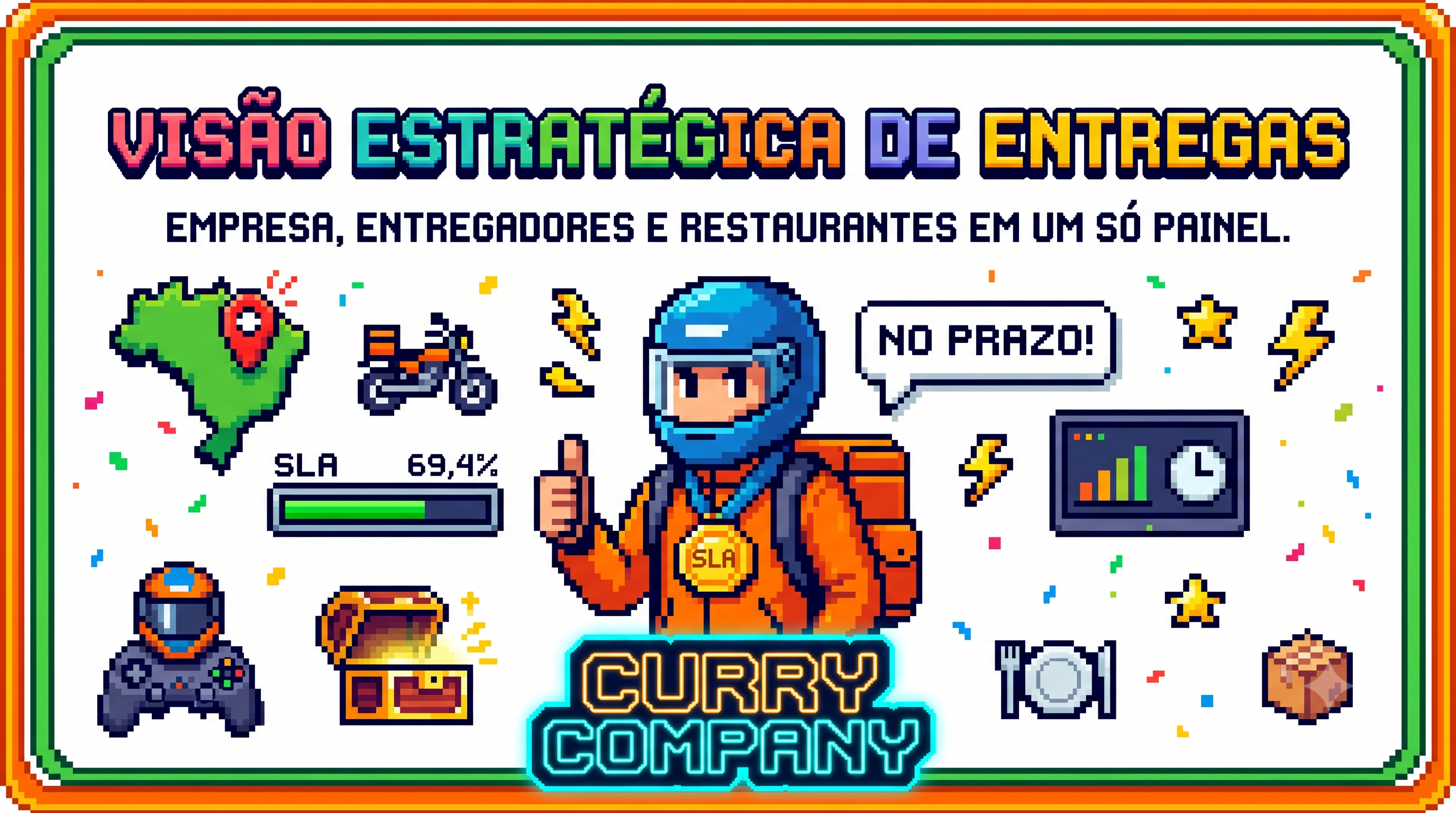 Dashboard estratégico de entregas para a Curry Company